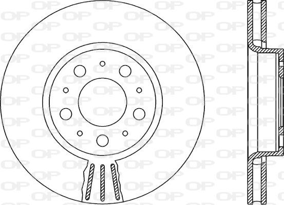 OPEN PARTS Тормозной диск BDR1910.20